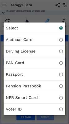 Covid vaccine registration app in India